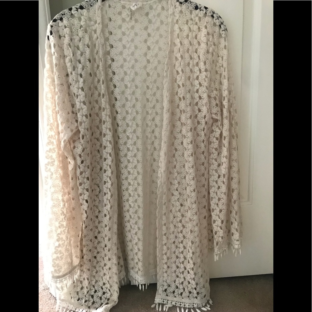Off white boho sweater